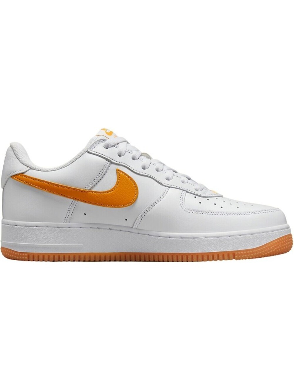 Nike Mens Air Force 1 '07 Shoes White/University Gold Size 4